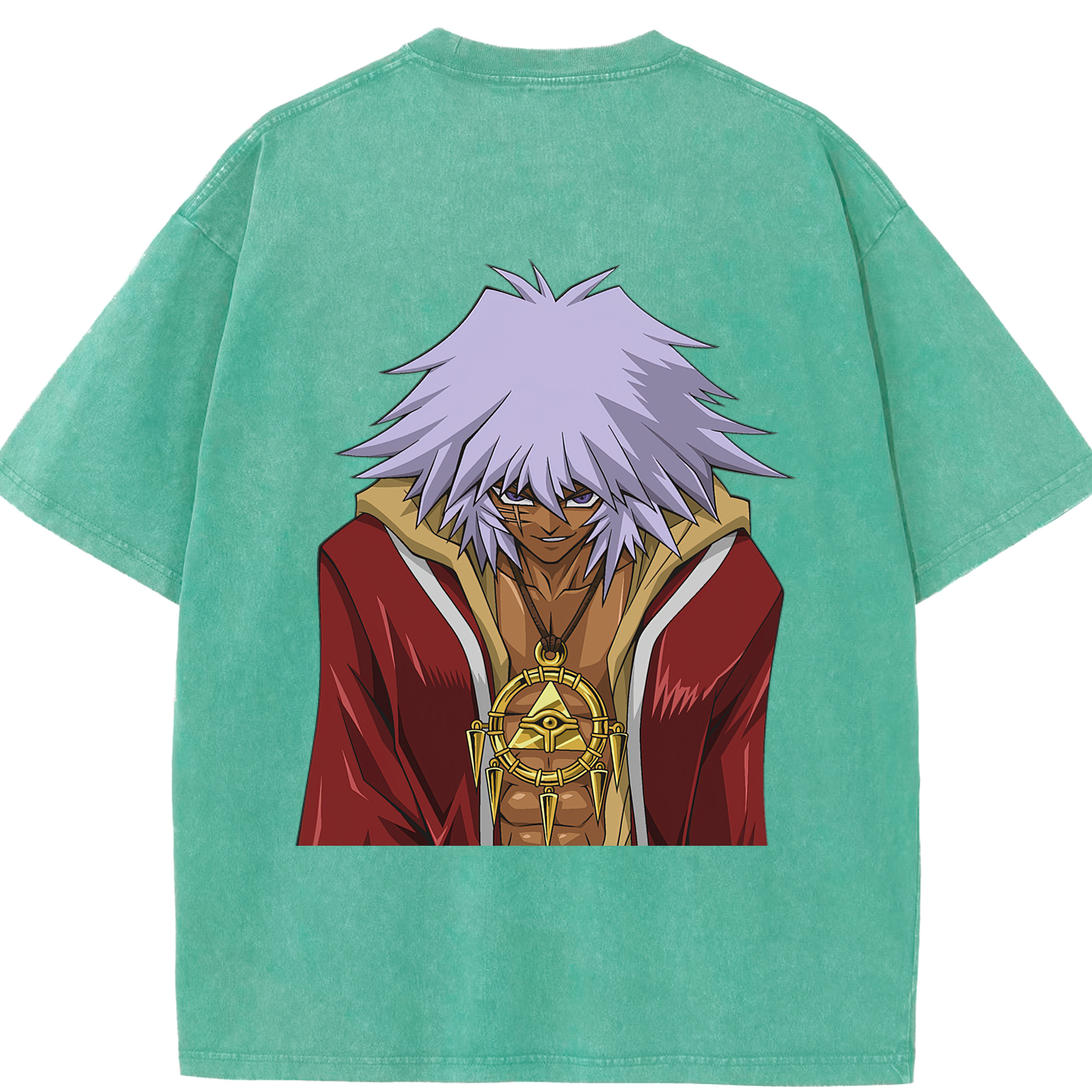 （画像用） 遊☆戯☆王 Yu-Gi-Oh! 綿100% ヴィンテージ風 半袖Tシャツ（背面プリント）